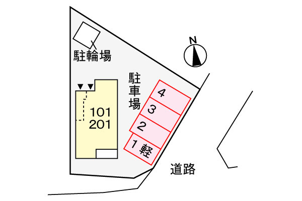 クラール カミノワの区画図