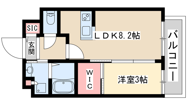 【間取り】 | ラグゼ新大阪6