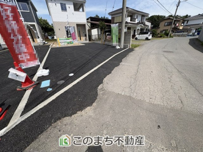 【前面道路含む現地写真】 | CRADLE GARDEN古河市諸川第9　3 | 交通量の少ない前面道路です☆