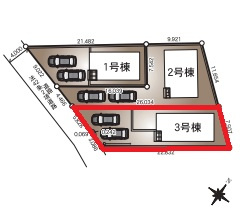 【区画図】 | CRADLE GARDEN古河市諸川第9　3 | 【全3区画】各棟の詳細はお気軽にお問い合わせください☆