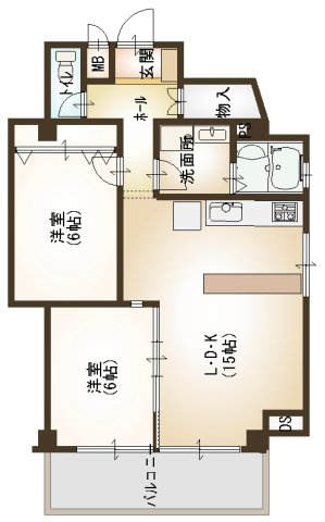 【間取り】 | 竹園マンション
