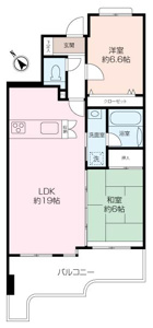 ２LDKの使い勝手の良い間取りです。