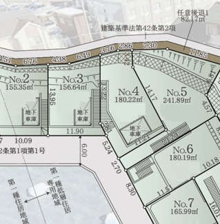 【土地図】 | 【仲介手数料無料】川崎市麻生区千代ヶ丘8丁目　売地（全10区画）No.5区画　3280万円