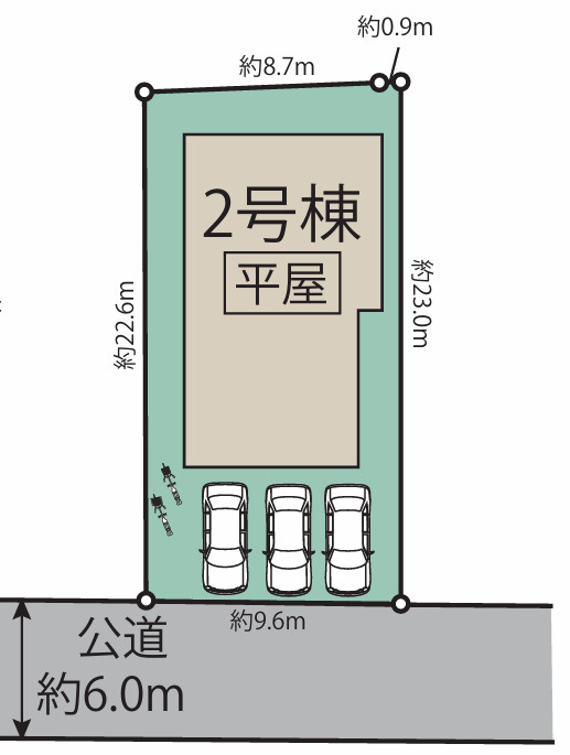 泉南市男里７丁目　新築戸建の区画図