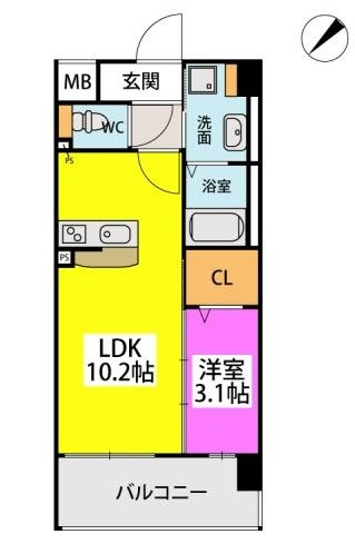 フルハウス高宮の間取り|※図面と現況が異なる場合は現況を優先します。