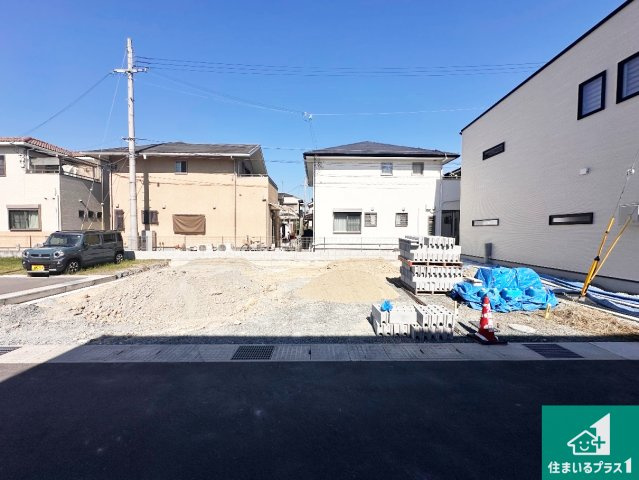 高砂市阿弥陀町北池　第2期　新築一戸建ての外観|周辺は落ち着いた街並みの住宅地！子育てがしやすい住環境です！まだ未完成ですが、現地でしかわからない事もございます。是非一度ご覧ください。