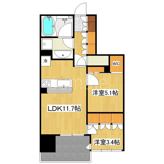 ブランシエスタ王子の間取り|2LDKのお部屋です☆