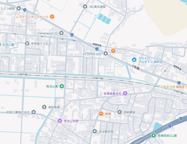 高砂市阿弥陀町北池　第2期　新築一戸建ての地図