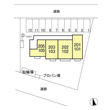 アクシズの区画図