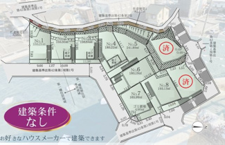 【区画図】 | 【仲介手数料無料】川崎市麻生区千代ヶ丘8丁目　売地（全10区画）No.6区画　3880万円