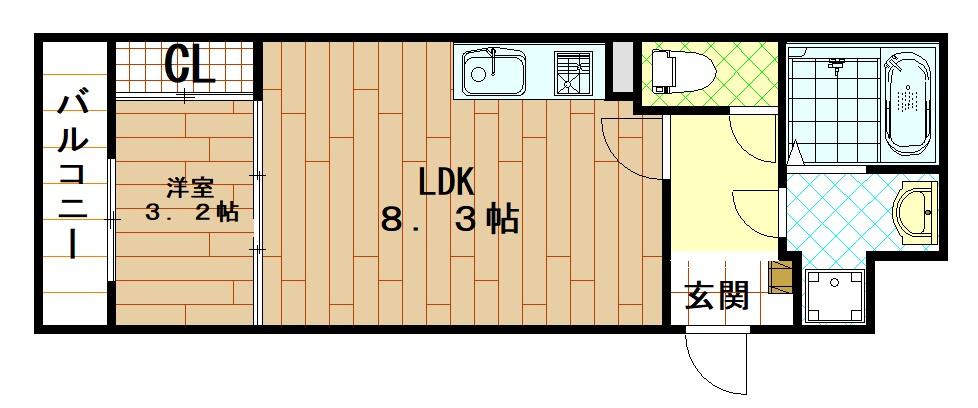ラージヒル長瀬EASTの間取り