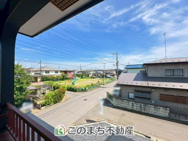 宇都宮市針ヶ谷1期中古戸建の展望|バルコニーからの眺めです！
目の前に大きな公園があります☆