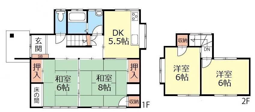 千曲市新田　中古住宅の間取り|リフォーム済み物件！いつでも見学可能です♪お問合せは＜Tel 026-477-7419＞まで♪ 