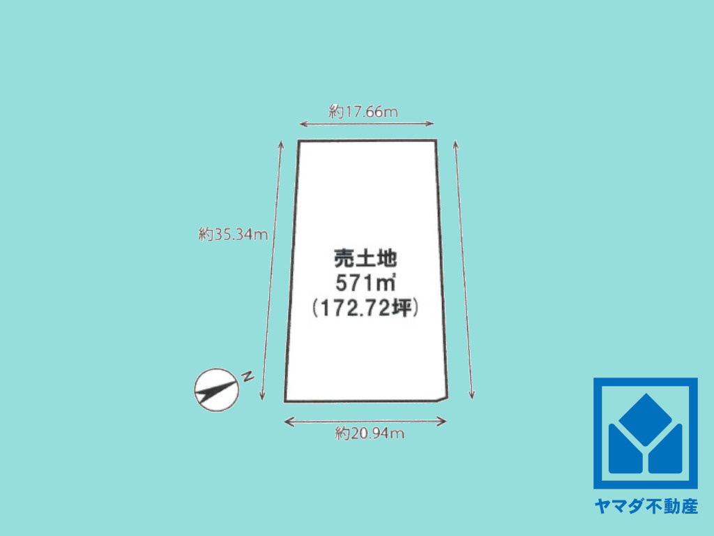 伏見区久我石原町の土地図