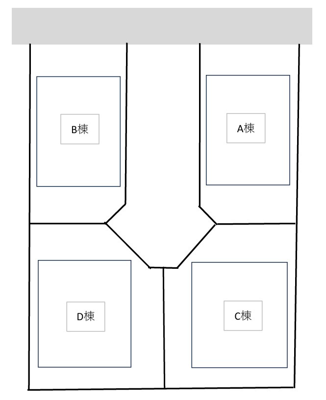 八戸市江陽１丁目の区画図