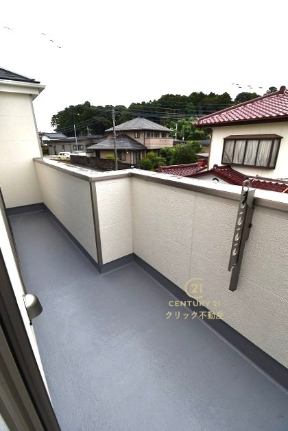 ハートフルタウン 　水戸市見川3丁目964番　Aのバルコニー|お部屋から出られるバルコニーです。ちょっと気分転換に外の景色を眺めて深呼吸もいいですね。