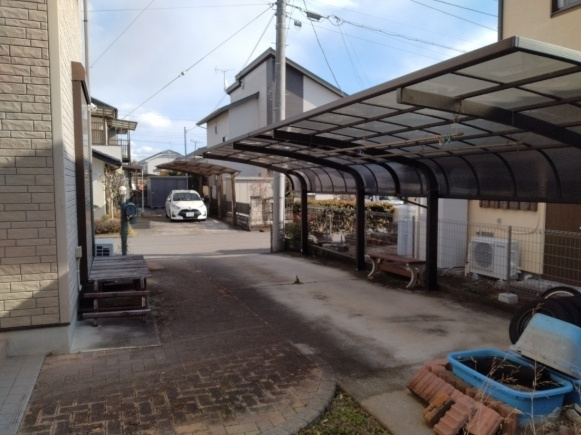 宇都宮市下田原町　戸建て　予約済の駐車場