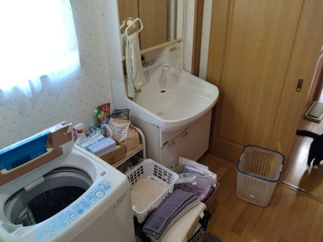 宇都宮市下田原町　戸建て　予約済の独立洗面台