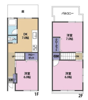 【間取り】 | 西宮市上大市３丁目　中古戸建