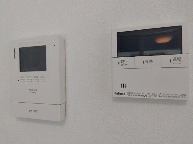 八戸市江陽１丁目の防犯設備|来訪者の顔が見えるテレビモニター付きインターホン。セキュリティも安心です！