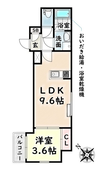 【間取り】 | Cherim野並【名古屋市賃貸・宅配BOX】