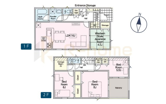 つくばみらい市伊奈東第12　新築戸建て　1号棟の間取り|4LDK＋ストレージルーム＋SIC、土地面積145.80m2、建物面積97.20m2
