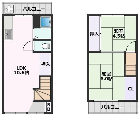 【間取り】 | 山本テラスハウス