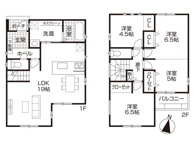 春日井市中新町第2(全2棟)の間取り