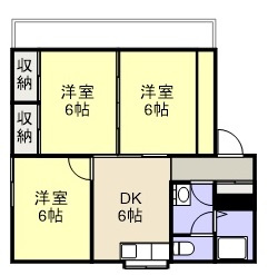 ブライトマンションの間取り|インターネット工事済