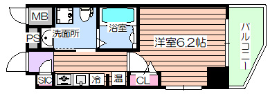 【間取り】 | エイペックス京町堀2