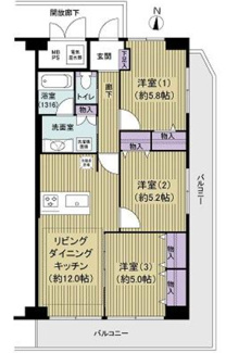 【間取り】 | 大宮吉敷町スカイハイツ