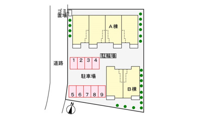 【駐車場】 | エクロール正連寺Ａ | 駐車場