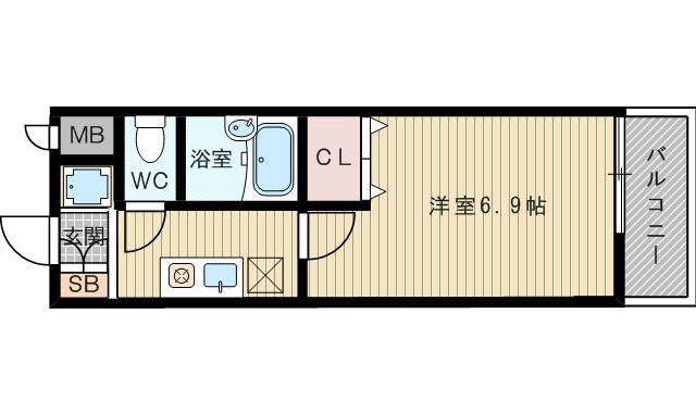 大阪市東淀川区井高野２丁目のアパート