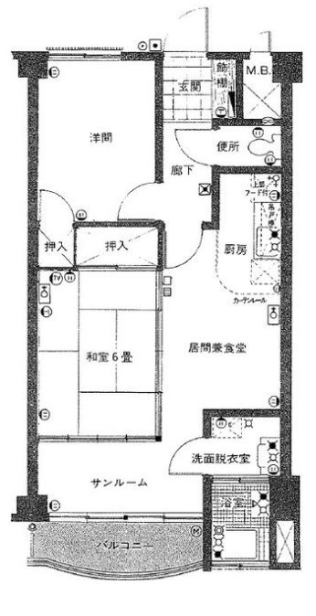 東熱海第2シーサイドハイツの間取り|お部屋の間取り図です。