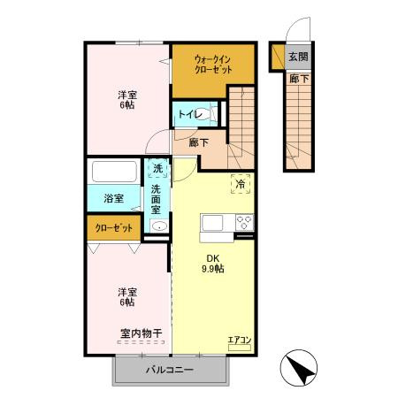 クレールの間取り