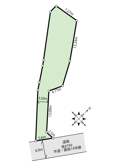 ≪バス停徒歩2分≫建築条件なし♪広々78坪超！泉区市名坂 土地 