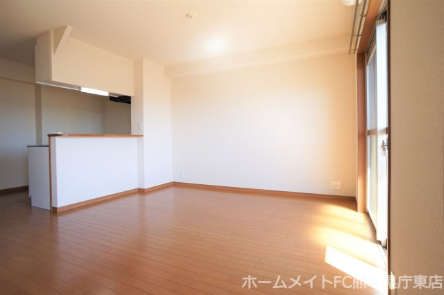 熊本市東区東京塚町の賃貸マンションの居間・リビング