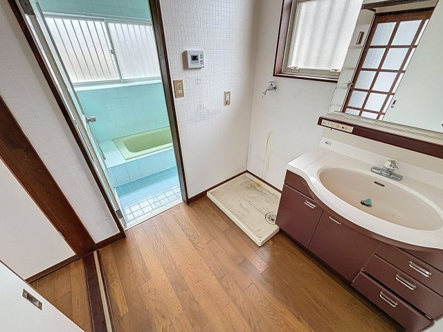 ワンコ平屋の準備はいいかい？の洗面所