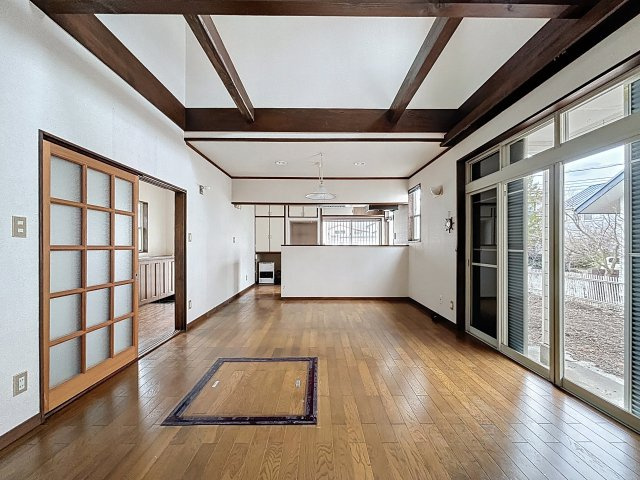 ワンコ平屋の準備はいいかい？の居間・リビング|平屋で広々♪過ごしやすいお家です＾＾