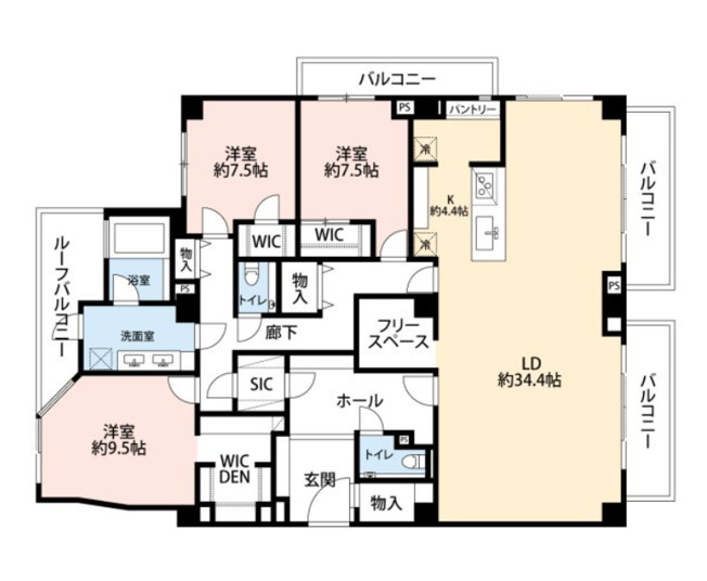 【間取り】 | ☆芦屋親王塚パークマンション