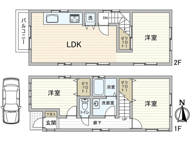 【間取り】 | 西宮市越水町中古戸建