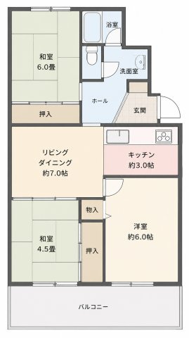 【間取り】 | ベルメゾンエスペランス新横浜