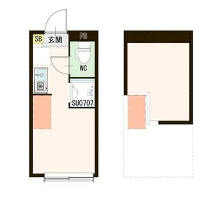 ガジョーニ　の間取り|間取りです。
