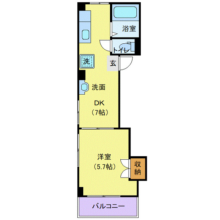 リブレス横浜鶴見の間取り