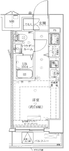 LUMEED横浜阪東橋の間取り|間取りです。