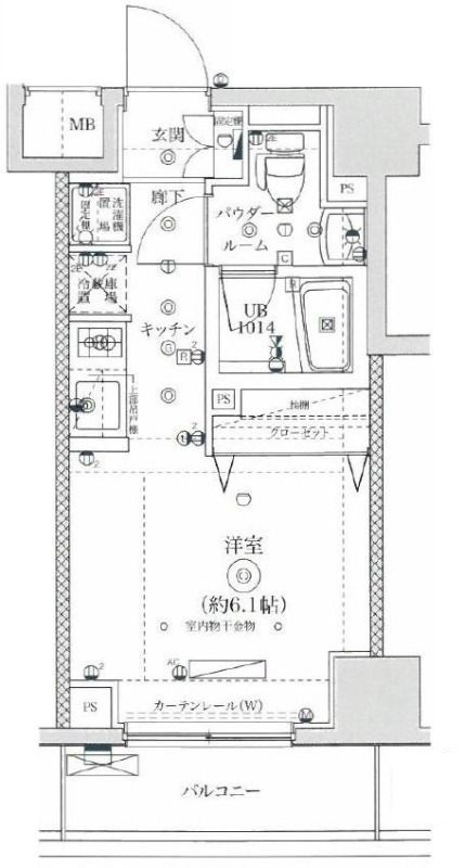 イアース横濱関内の間取り|間取りです。