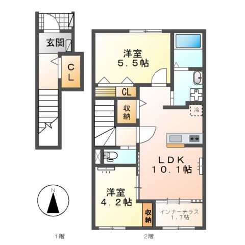 コンフォール青山の間取り
