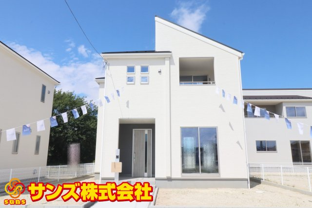 郡山市田村町東山1丁目1期　　　2号棟　　　守山小学校、守山中学区　の外観|南側から見た外観