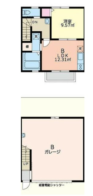 秦野市三屋の倉庫の間取り