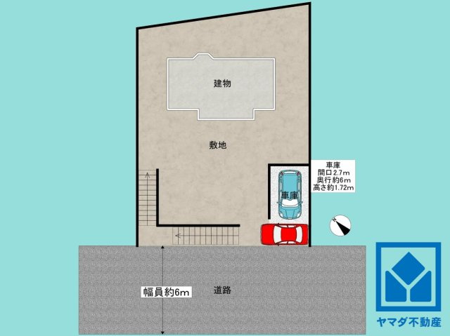 西宮市柏堂西町の区画図
